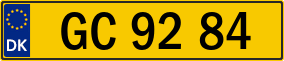 Trailer License Plate